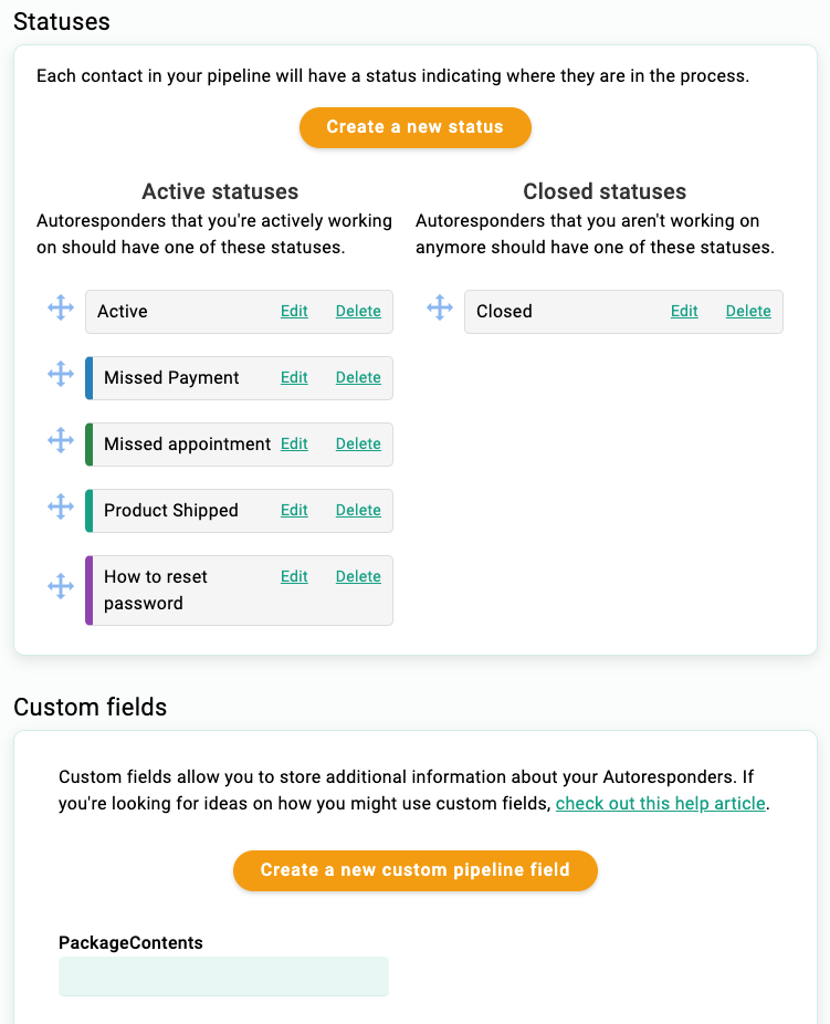 LACRM status example